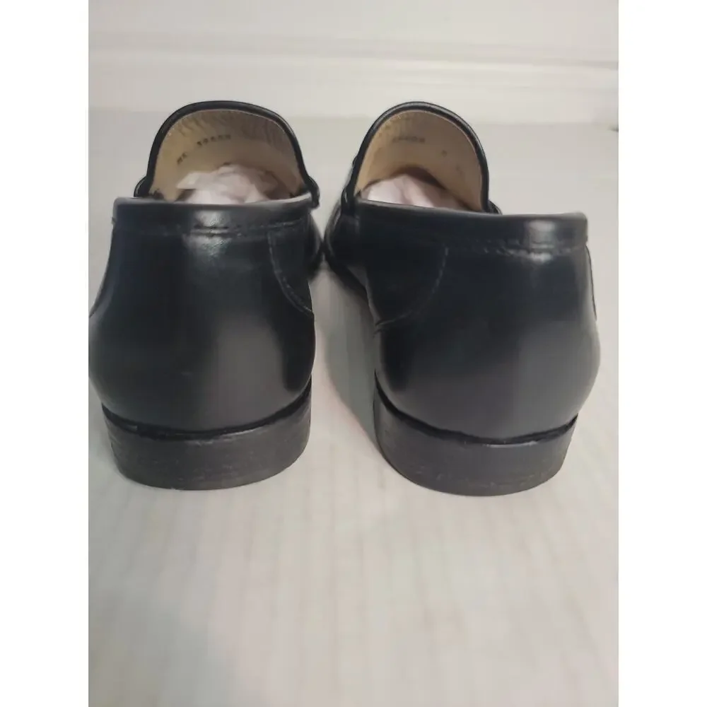 Salvatore Ferragamo Horse Bit loafers Dress Shoes Size 8 3E Black